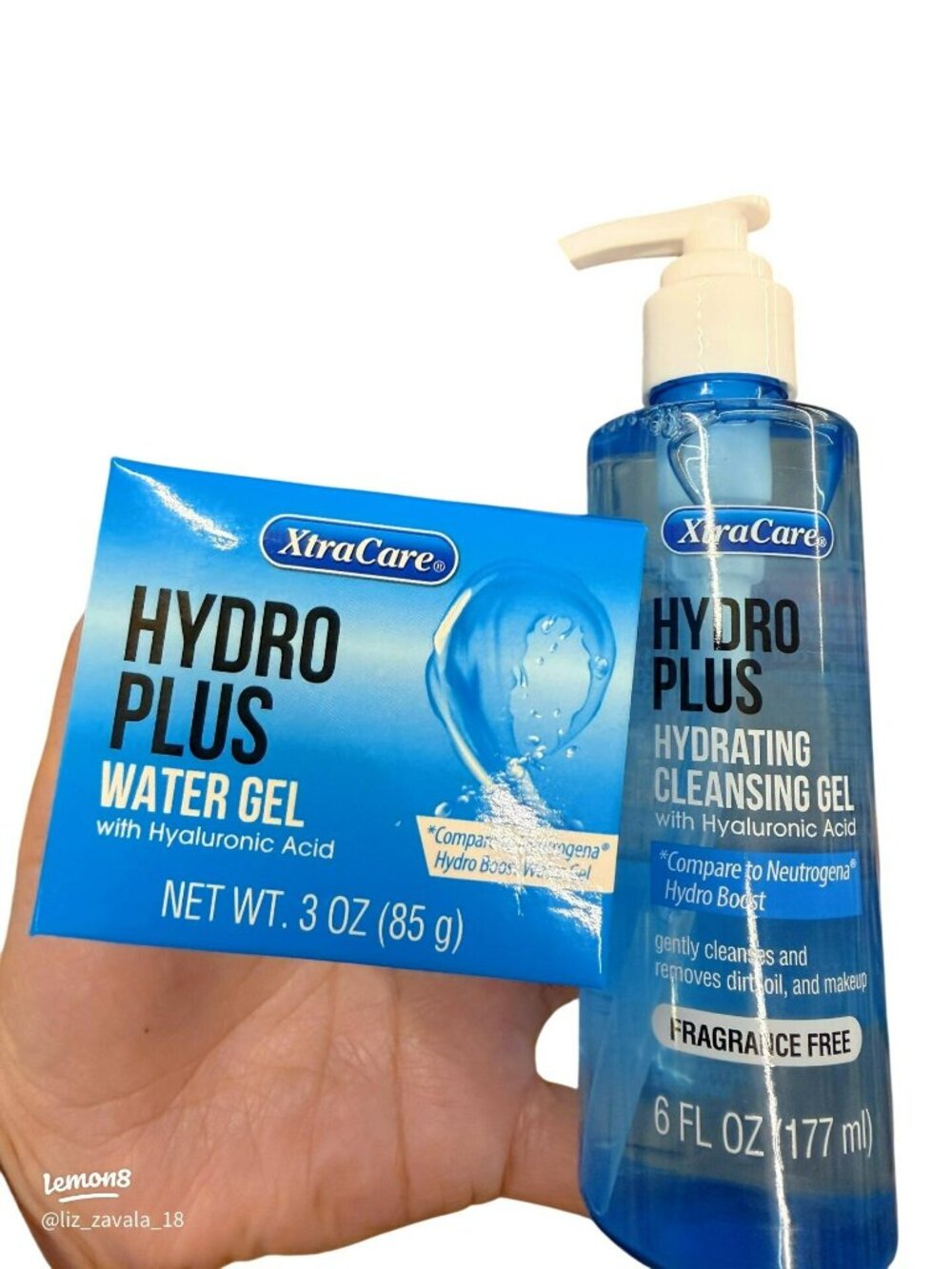 XtraCare Hydro Plus Water Gel & Hydrating Cleansing Gel Set With Hyaluronic Acid